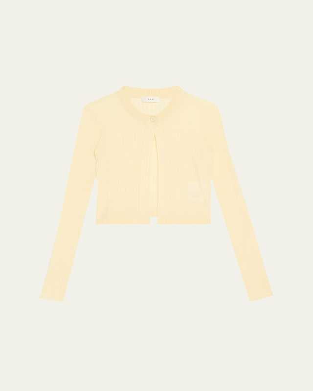Chloe Single-Button Crop Cardgian